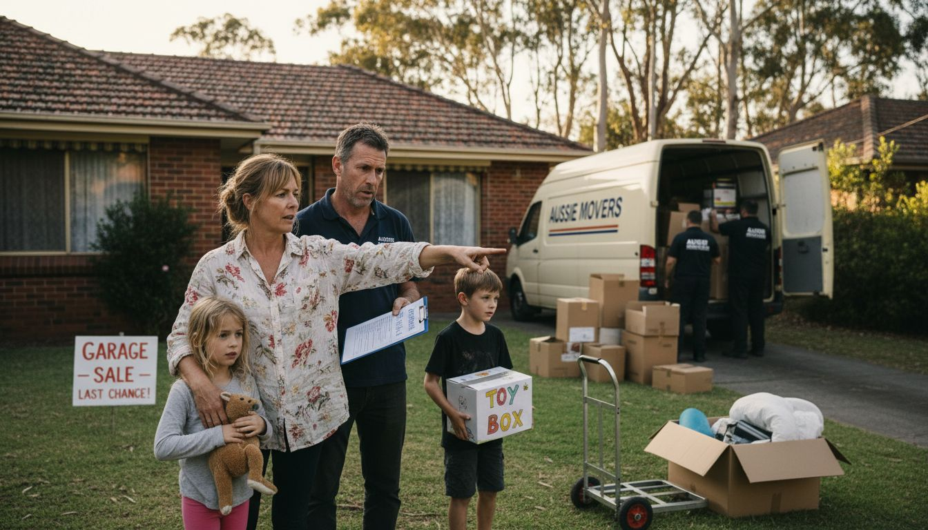 Family overseeing house move in Melbourne