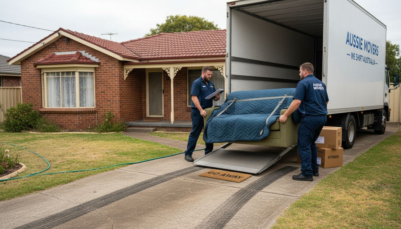 Removalists loading truck for interstate move