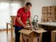 Removalist packing boxes in Melbourne house