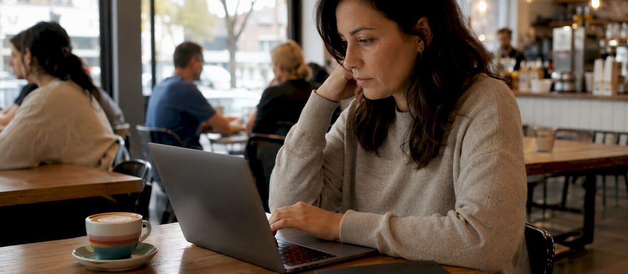 Person planning removalists booking at home