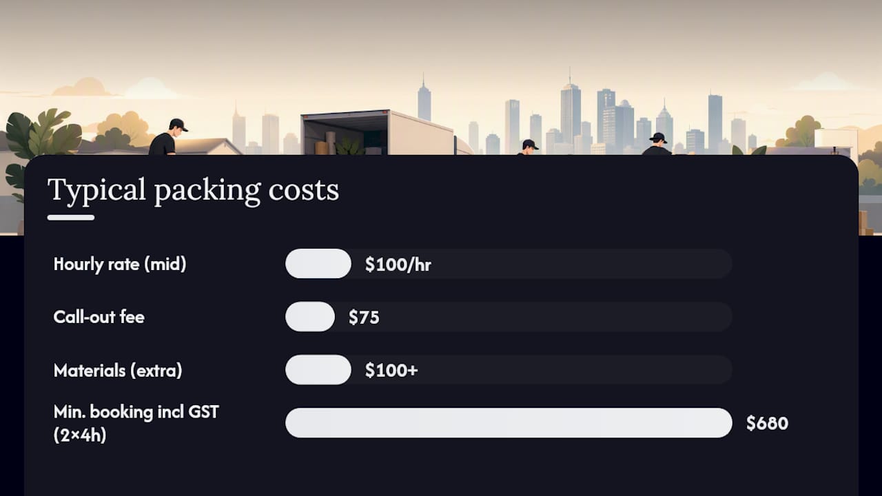Diagram comparing two packing pricing models