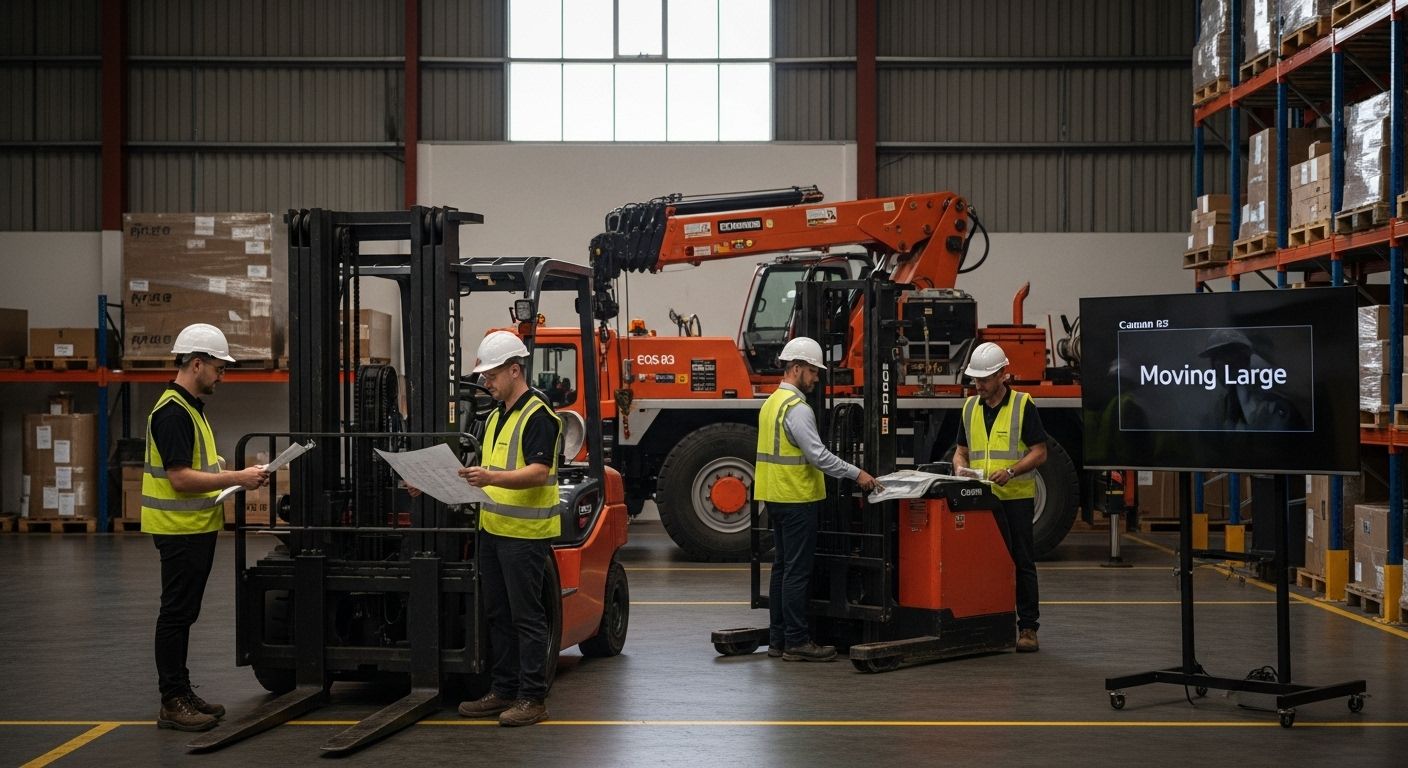 moving large machinery Melbourne