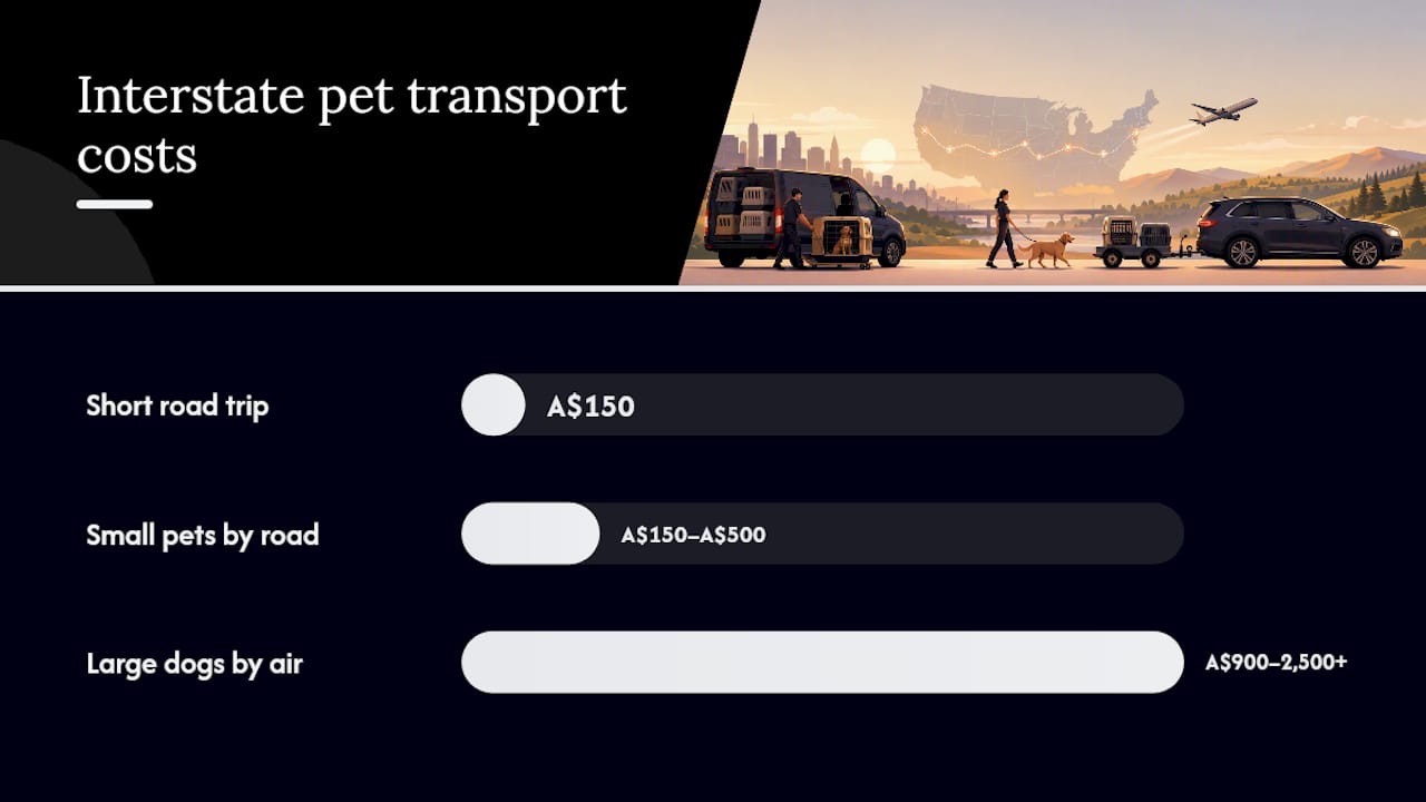 Key takeaways for budgeting your pet's interstate move — overview diagram
