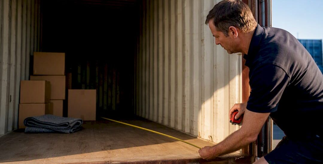 Removal planner measuring container interior space