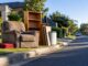 Bulky household items awaiting council collection