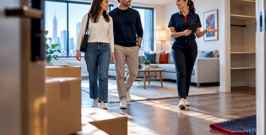 Family viewing a Melbourne rental home