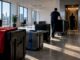 Protected IT equipment staged for office relocation