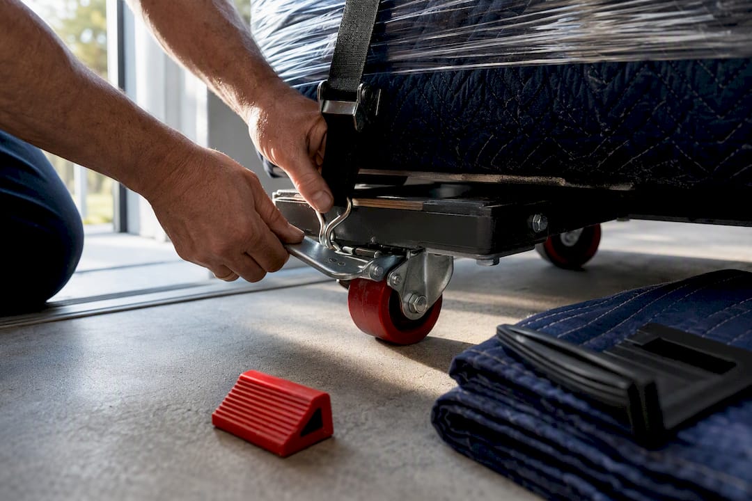 Mover checking locked furniture roller equipment