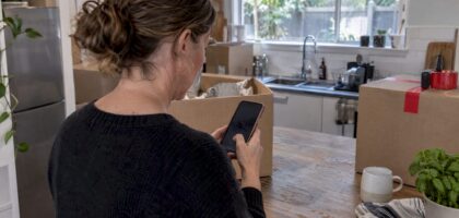 Resident updating an address during a house move